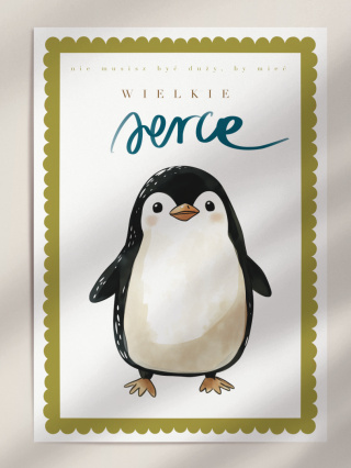 Wielkie Serce – Uroczy Pingwinek