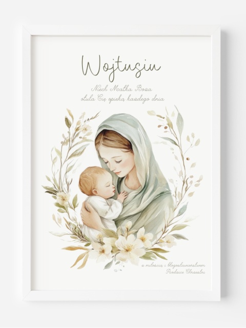 Opieka Matki Bożej nad dzieckiem, prezent dla chłopca