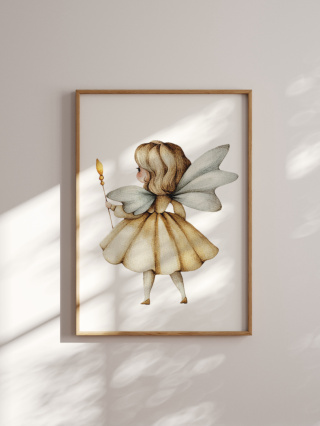Wróżka - Ilustracja w Stylu Retro