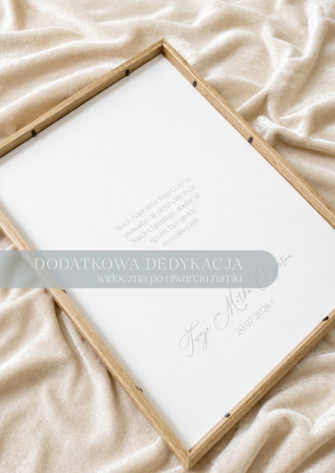 Pamiątka Chrztu Świętego - Personalizowany Anioł Stróż dla chłopca | prezent na Chrzest